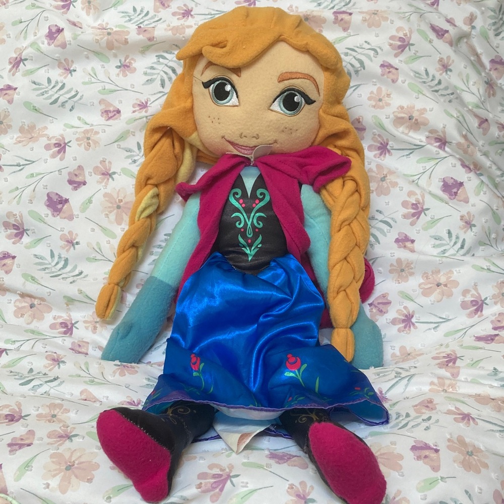 DISNEY PLUSH FROZEN ANNA 25"- PILLOW BUDDIES